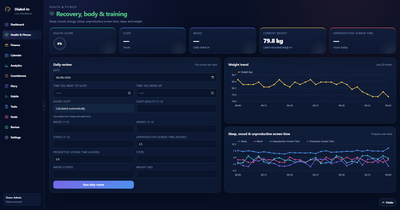 Health tracking